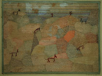 P.Klee, Landschaft mit Eseln von klassik art