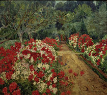 Philipp Franck, Garden Path with Phlox by klassik art