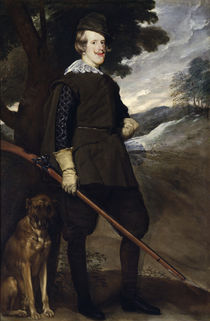Philipp IV. als Jaeger / Gem. v. Velázquez von klassik art