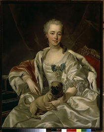 Princess Golizyn / Painting by van Loo by klassik art