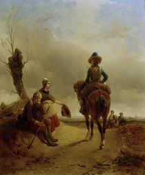 J.J.Moerenhout, Landscape with Rider by klassik art