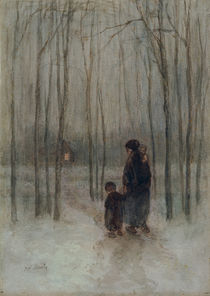 Jozef Israëls / Eventide in the Woods by klassik art