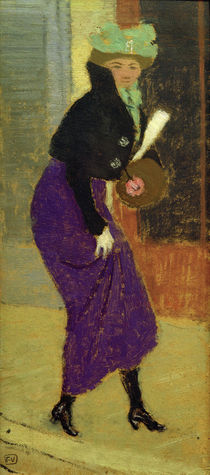 F.Vallotton, Frau mit Muff von klassik art