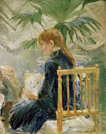 B.Morisot, Girl and dog (2nd fragment) by klassik art