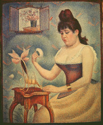 Georges Seurat, Woman powdering herself by klassik art