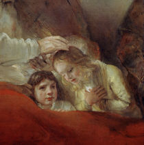 Rembrandt, Jakobs Segen (Ausschnitt) von klassik art