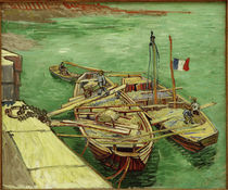 V. v. Gogh / Barges on the Rhone River by klassik art