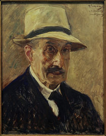 Max Liebermann, Selbstbildnis mit Strohhut by klassik art