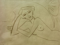 E.L.Kirchner / Female Reclining Nude by klassik art
