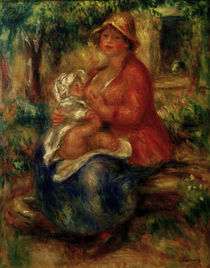 A.Renoir, Aline Charigot, stillend von klassik art