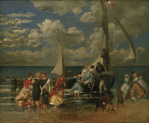 A.Renoir, Treffpunkt bei einem Boot von klassik art
