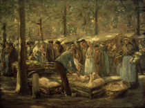 Max Liebermann, Schweinemarkt in Haarlem von klassik art