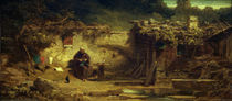 C.Spitzweg, Strickender Einsiedler von klassik art