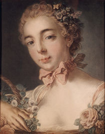 Bonnet nach Boucher / Kopf Flora/1769 von klassik art