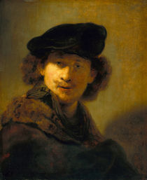 Rembrandt, Selbstbildnis mit Pelzkragen by klassik art
