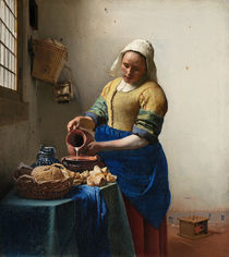 Vermeer / Maid with milk jug /  c. 1658 by klassik art