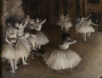 E.Degas / Ballet rehearsal on stage by klassik art