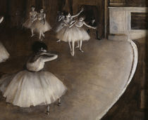 E.Degas / Ballet rehearsal on stage by klassik art