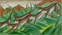 Franz Marc, Graphic monkey frieze by klassik art