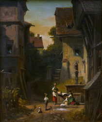 C.Spitzweg, Am Stadtbrunnen von klassik art