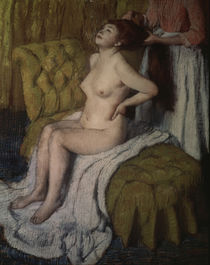 Edgar Degas, Frau läßt sich kämmen von klassik art