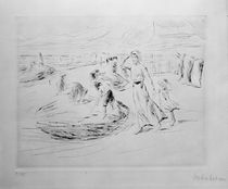 Liebermann / At the Beach / Etching by klassik art