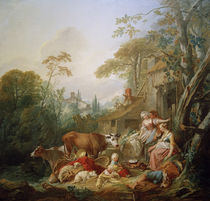 F.Boucher, Rural Idyll / Paint. /  c. 1735 by klassik art