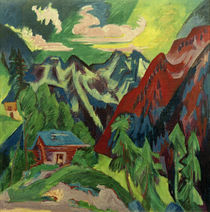 Ernst Ludwig Kirchner, The Klosters Mountains by klassik art