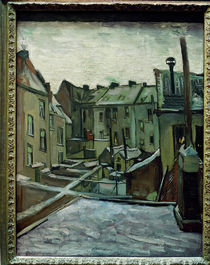 v. Gogh / Backyards in Antwerp / Paint./1885 by klassik art