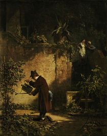 Carl Spitzweg / Der Gartenfreund /c. 1860 by klassik art