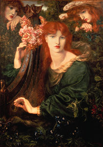 Dante G. Rossetti, La Ghirlandata/ 1873 von klassik art