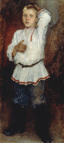 N.P.Bogdanov-Byelski / Village Boy/ 1890 by klassik art