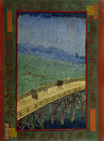 van Gogh nach Hiroshige, Brücke im Regen von klassik art