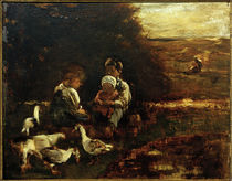 M. Liebermann, Kleine Gänsehirten by klassik art