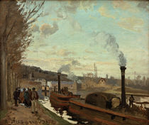 C.Pissarro, The Seine near Port-Marly by klassik art