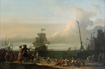 Embarcation / van Ghent 1671 / Backhuysen by klassik art