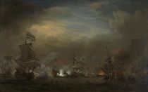 Seeschlacht vor Texel, 21.8.1673 / Gemälde v. v.d.Velde d.J. by klassik art