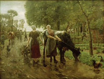 M.Liebermann, Holländische Dorfstrasse by klassik art