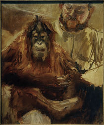 M. Slevogt, Der Orang Utan Seemann und sein Wärter by klassik art