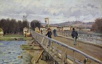 Footbridge at Argenteuil, 1872 by Alfred Sisley