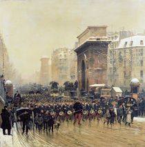 The Passing Regiment, 1875 by Jean-Baptiste Edouard Detaille