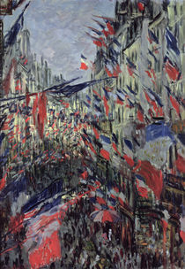 The Rue Saint-Denis, Celebration of June 30 by Claude Monet