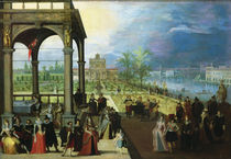 Feast in a palace von Louis de Caullery