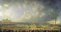 The Festival of the Federation at the Champ de Mars von Pierre Antoine Demachy