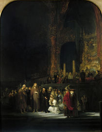 The Woman taken in Adultery von Rembrandt Harmenszoon van Rijn