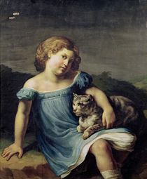 Portrait of Louise Vernet as a Child von Theodore Gericault