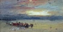 Shore Scene, Sunset von Joseph Mallord William Turner