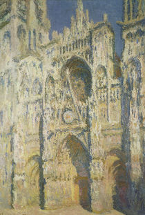 Rouen Cathedral in Full Sunlight: Harmony in Blue and Gold von Claude Monet