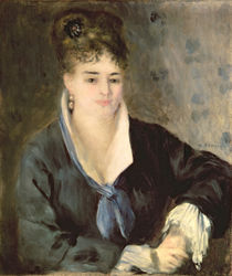 Lady in Black, c.1876 von Pierre-Auguste Renoir