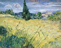 Green Wheatfield with Cypress by Vincent Van Gogh
